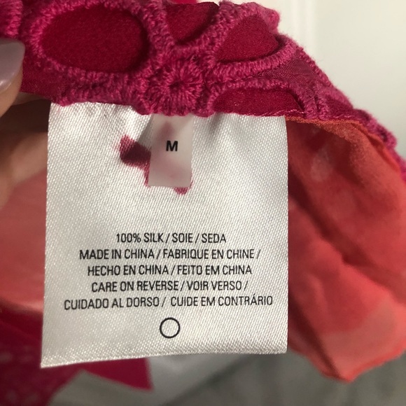 ELIE TAHARI Sheer Silk Button Up Blouse - Picture 6 of 6